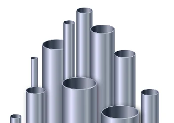 Round hollow aluminium pipes